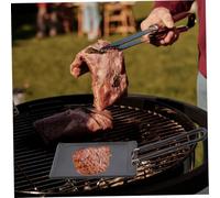 BAZEITFLOW Portable Mini Nonstick Grill Pan for Camping Outdoor Picnic BBQ Barbecue Cooking Small Square Cast Iron Steak Pan for Grilling Fish Vegetables and More
