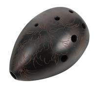 BAZEITFLOW Portable Pear Shaped Xun Wind Instrument for Lightweight Beginner Music Tool Pottery Accurate Sound Production for Family Gatherings and Holidays