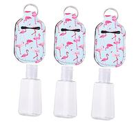 BAZEITFLOW Portable Refillable 30ml Perfume and Hand Sanitiser Bottle Set with Protective Covers, 6pcs Travel Size Empty Spray Containers for Personal Care and On-the-go Use