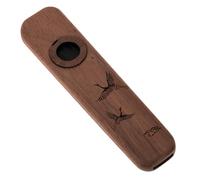 BAZEITFLOW Professional Black Walnut Wood Kazoo Easy to Learn Musical Instrument for Adults Compact Portable Party Favor Festival Music for Musicians and Beginners