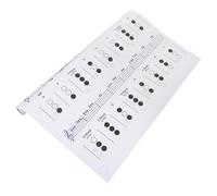 BAZEITFLOW Professional Trumpet Chord Chart Large Size Fingering Diagram Coated Paper Trumpet Training Guide for Beginners and Students Music Practice Poster Random Color