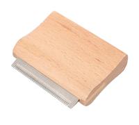 BAZEITFLOW Professional Wooden Horse Shedding Tool Metal Brush for Livestock Grooming and Massage Deshedding Comb for Large Horses and Cattle Smooth Surface for Skin Health and Circulation