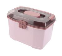 BAZEITFLOW Public Aid Container Portable Storage Case Container for Organizing Bead Medicine Bin Medicine Chest Medical Supply Organizer Medication Organizer Abs