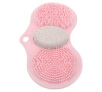 BAZEITFLOW Pumice Stone Foot Scrubber Mat with Strong Suction Cups for Shower Use Exfoliating Dead Skin and Calluses Portable Quick-wash Foot Brush for Men and Women S Bath Care