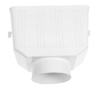 BAZEITFLOW PVC Downspout Gutter Adapter Rainwater Diverter Connector for Rain Gutter Parts Wide-Mouth Design Prevents Overflow and Clogs Easy Installation Replacement for Water Collection