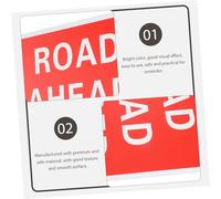 BAZEITFLOW PVC Road Closed Sign Road Blocking Safety Warning Symbol Traffic Sign for Public and Private Areas Including Car Parks and Playgrounds