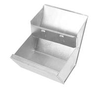 BAZEITFLOW Rabbit Feeder Box Metal Food Dispenser Sturdy Small Animal Feeding Container for Cage Use, Easy Assembly Rabbit Feeder Accessory Suitable for Bunny and Small Pets