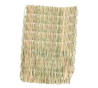 BAZEITFLOW Rabbit Straw Mat Woven Bed Mat Natural Grass Small Animal Sleeping Cushion 5pcs Small Size Four Seasons Warmth Bedding for Guinea Pig Bunny Chinchilla Hamster