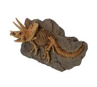 BAZEITFLOW Realistic Dinosaur Resin Pendant Wall Decoration Brown Triceratops Model for Home Bedroom Living Garden Study Creative and Delicate Hanging Ornament