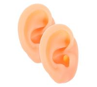 BAZEITFLOW Realistic Silicone Ear Model for Jewelry Display and Piercing Practice Soft Fake Ear with Smooth Surface Authentic Look and Feel for Training and Demonstration