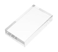 BAZEITFLOW Rectangular Clear Glass Prism for Physics Optical Experiments Portable Light Cube for School Science Teaching and Decorative Photography Prop