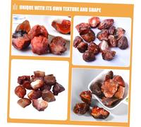 BAZEITFLOW Red Agate Raw Block Diffuser Ornament Natural Handmade Gemstone Decor for Home Office Conference Table Display Unique Crafted Red Carnelian Stone Specimen