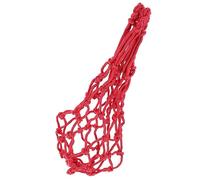 BAZEITFLOW Red Hanging Chicken Vegetable Fruit Feeder Bag for Poultry Practical Mesh Net Holder for Feeding Chickens Geese and Ducks Suitable as Coop and Fresh Produce Holder