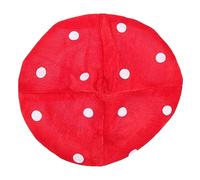 BAZEITFLOW Red Plush Mushroom Hat for Comfortable Cartoon Costume Accessory for Parties Festivals Photography Props Silly Mushroom Shaped Cap for Boys and Roleplay