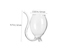 BAZEITFLOW Red Wine Glass Decorative Filter Style Wine Cup for Parties and Gatherings Premium Glass Material with Elegant Unique Design for Birthdays Weddings and