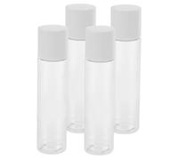 BAZEITFLOW Refillable Leak Proof Travel Bottles for Toiletries 150ml Set of 4 Cosmetic Containers Suitable for Travel and Daily Use