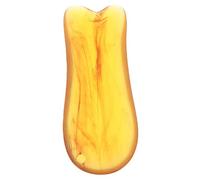 BAZEITFLOW Resin Gua Sha Tool Amber Fish-shaped Facial Massager for Deep Fascia Scraping Versatile Muscle and Neck Massage Board for Face Eyes and Full Body Therapy Compact and Design