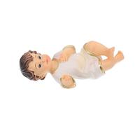 BAZEITFLOW Resin Jesus Figurine Compact Religious Nativity Statue for Christmas Decor Detailed Craftsmanship Holiday Ornament for Home and Church Displays
