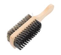 BAZEITFLOW Retro Double-sided Beard Brush with Boar Bristles and Handle Supple Stiff Bristle Grooming Tool for Men S Facial Hair Care Portable for Travel and Everyday Use