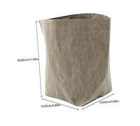 BAZEITFLOW Reusable Washable Kraft Paper Plant Pot Cover Bag Heavy Duty Eco Friendly Storage Pouch for Vegetables Root Crops Onion Potato Garlic Gardening Indoor Outdoor Use