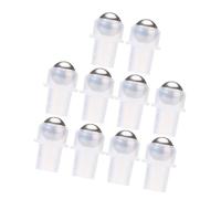 BAZEITFLOW Roller Balls for Essential Oils Perfume Bottle Replacement Insert 10pcs Pe Plastic 16 Tooth Rollers Suitable for Lip Oil and Aromatherapy Bottles