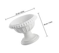 BAZEITFLOW Roman Style Plastic Wedding Flowerpot Outdoor Planter for Garden Porch Balcony Decoration Stable Non-fading Vintage Design Elegant European Classic Pot for Flowers and Plants