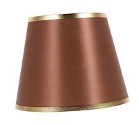 BAZEITFLOW Round Fabric Lamp Shade Cover Coffee Gold Decorative Light Cover for Desk Lamps and Lighting for Bedroom Restaurant