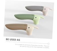 BAZEITFLOW Safety Door Handle Protector Silicone Sleeve Soft Door Pull Cover for Head and Adult Waist Protection Fit Flexible Non-intrusive Design in Green