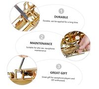 BAZEITFLOW Saxophone Repair Tool Silver Woodwind Instrument Tune Cover Pogo Pin Hook Reed Needle Spring for Clarinet Oboe Flute Maintenance DIY Musicians