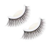 BAZEITFLOW Self-adhesive False Eyelashes Reusable Natural Long Eyelashes for Makeup Extension Tools for Evening Party