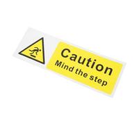 BAZEITFLOW Self Adhesive Mind the Step Warning Sticker Caution Sign for Stairs and Floors Easy Installation Watch Your Decal with Strong Adhesion and High Visibility