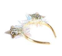 BAZEITFLOW Shiny Five-point Star Year Hair Hoop Lightweight Decorative Headband for Party Celebrations Vibrant Colors Design for Year Eve Festive Accessories