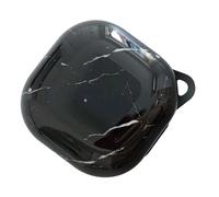 BAZEITFLOW Shiny Marble Design Wireless Earphone Case Compatible with Galaxy Buds Live Protective Shell Easy Carry Earphone Cover for Loss Prevention