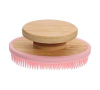 BAZEITFLOW Silicone Bath Brush for Body Exfoliation and Massage Soft Sponge Shower Scrubber for All Skin Types Durable Long Handled Cleaning Brush for Bathing and Circulation Improvement