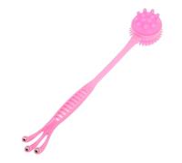 BAZEITFLOW Silicone Massage Stick and Knock Massager Stick for Body Massage, Soft Supple Back Scratcher, Lightweight Therapy Tool for Relaxation and Muscle Relief, Pink Economic Version