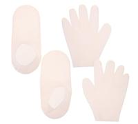 BAZEITFLOW Silicone Moisturizing Gloves and Foot Socks for Dry Cracked Skin Hydrating Gel Care for Women Lightweight Breathable Protection for Hands and Feet for Daily Use and Travel