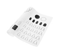 BAZEITFLOW Silicone Nail Practice Mat with Non-slip Design for Stable Nail Art Training Clean Transfer and Mixing Pad Soft Comfortable Surface