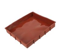 BAZEITFLOW Silicone Non-Stick Rectangular Loaf Pan Lightweight Bakeware for Cakes Bread Toast Muffins Pies Easy to Clean Space-Saving Baking Tray for Home Use