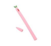 BAZEITFLOW Silicone Pen Body Cover for Pencil Gen Anti-slip Protective Sleeve with Detachable Design Compatible Stylus Case in Peach Color Convenient Charging and Wireless Pairing