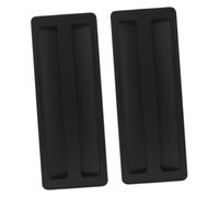 BAZEITFLOW Silicone Toaster Cover Black 2pcs Easy to Clean Dustproof Lid Simple Elegant Design and Sturdy for Bread Machine and Sandwich Maker for Kitchen Use