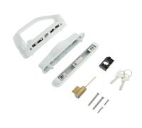 BAZEITFLOW Sliding Door Handle with Lock Keyed Patio Door Lock Replacement Rust-Resistant Reversible