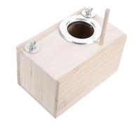 BAZEITFLOW Small Bird Breeding Box Wooden Nesting House for Finches Lovebirds Cockatiels Budgerigars Spacious Parakeet Aviary Cage Easy Assembly Versatile Birdhouse for Multiple Species