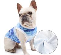 BAZEITFLOW Small Dog Cooling Vest Breathable Ultra-absorbent Cooling Coat for Pets for Hot Weather Easy to Use