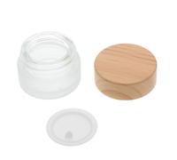 BAZEITFLOW Small Frosted Glass Nail Art Cup with Lid Medium Color Container for Liquid Pen Brush Washing Professional Manicure Tool for Home and Salon Use