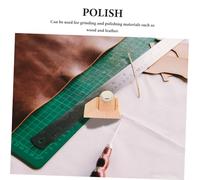BAZEITFLOW Small Hand Sanding Block with Convenient Sandpaper Clamp Burnishing Tool for Leather Edge Polishing and Wood Sanding Versatile DIY Sandpaper Block for Precise Finishing