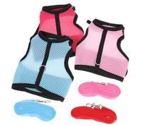 BAZEITFLOW Small Pet Bunny Vest Harness and Leash Set for Rabbits Ferrets Guinea Pigs Rats Lightweight Breathable Walking Control Outfit