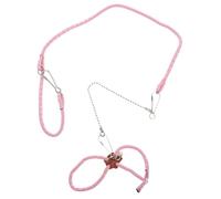 BAZEITFLOW Small Pet Guinea Pig Harness and Hamster Outdoor Leash with Bite-resistant Pink Round Rope for Safe Travel and Exercise