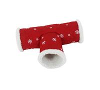 BAZEITFLOW Small Pet Shaped Tunnel Warm Fleece Hideout Bed for Hamster Gerbil Rat Guinea Pig Soft Winter Channel Nest with Random Color for Small Animal Play and Rest Random Color