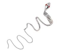 BAZEITFLOW Snake Hair Clip with Tassel Chain Lightweight Long Hair Barrette for Women Stylish Ponytail Cuff Hairpin for Parties and Daily Wear