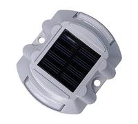 BAZEITFLOW Solar Powered Waterproof Road Stud Light Blue Led, Outdoor Pathway and Driveway Marker, Solar Led Lights for Garden, Deck, Sidewalk Lighting